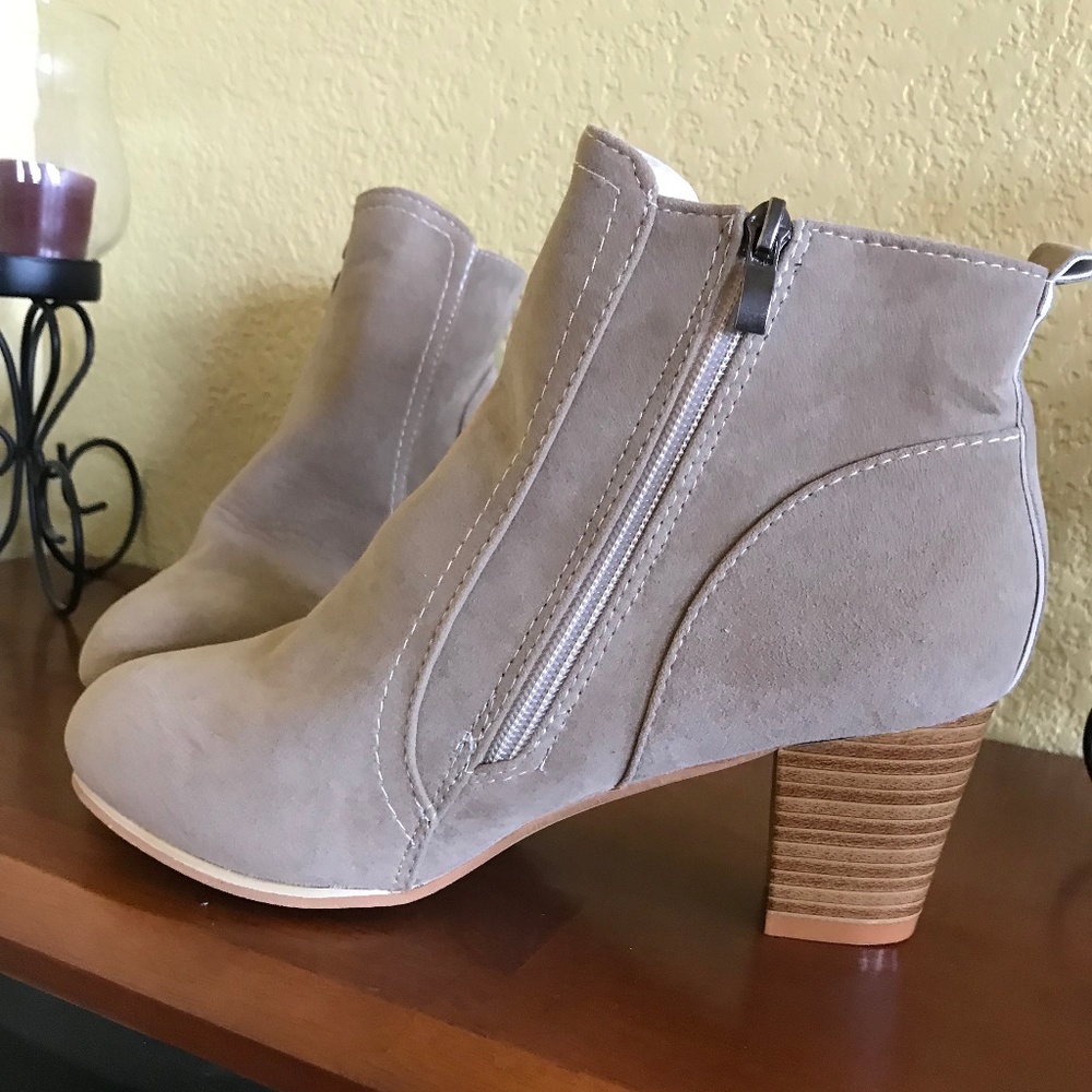 NEW Tan Suede Like Bootie